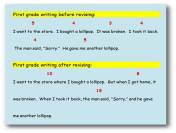 Word count before and after revising the sentences.