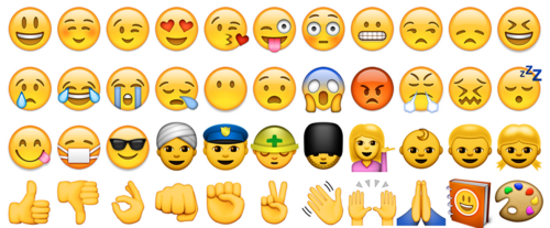 dozens of emojis
